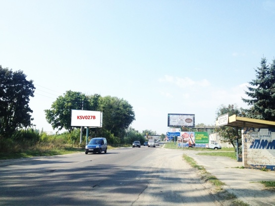 Фото рекламной плоскости по адресу Вишневое, ул.Черновола, 37, напротив остановки "Автопарк" (автомобильная дорога О101304 Киевское Полукольцо-Крюковщина-Боярка)