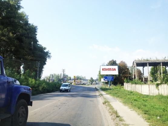 Фото рекламной плоскости по адресу Вишневое, ул.В.Черновола, перед автозаправкой КЛО