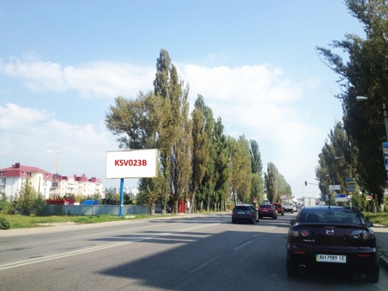 Фото рекламной плоскости по адресу Софиевская Борщаговка, ул.Киевская (автомобильная дорога Т-10-12 Киев-Боярка)