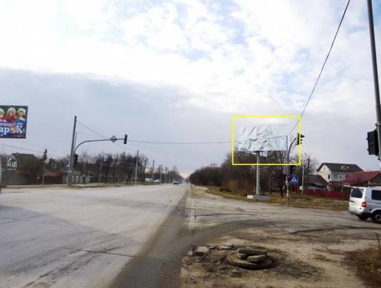 Фото рекламной плоскости по адресу м. Бровари, вул. Олега Онікієнка, 99