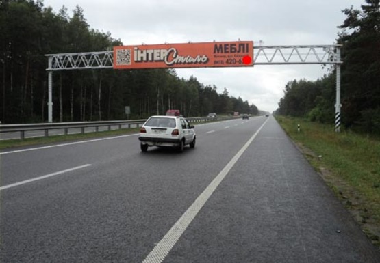 Фото рекламної площини за адресою Трасса M-06, Киев-Житомир, 88,200