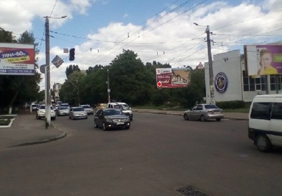 Фото рекламної площини за адресою Хлебная ул., 24 - М. Грушевского ул.