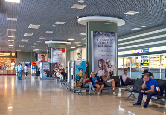 Фото рекламной плоскости по адресу Центральный холл, 1 этаж (Терминал А)