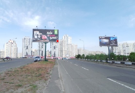 Фото рекламной плоскости по адресу Григоренко Петра пр. - Бажана пр., №5