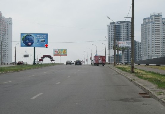 Фото рекламной плоскости по адресу Днепровская набережная, м. Осокорки