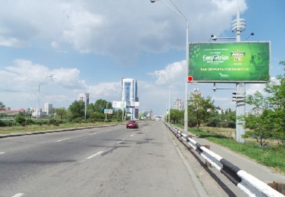 Фото рекламной плоскости по адресу Оболонский пр., эл. опора №30