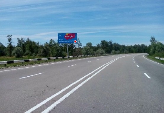 Фото рекламной плоскости по адресу Автодорога Днепропетровск-Киев, за поворотом Дачи