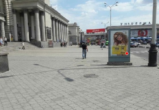 Фото рекламной плоскости по адресу Привокзальная площадь