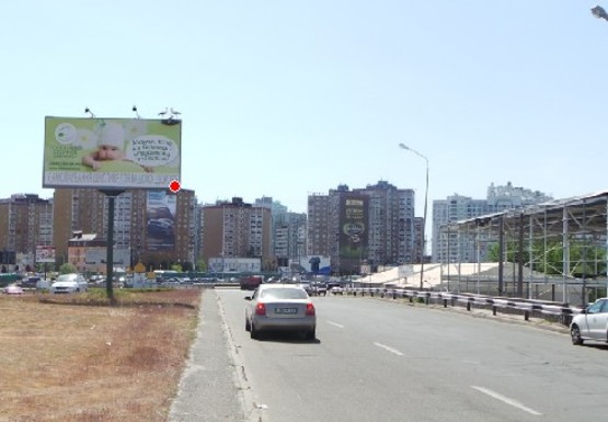 Фото рекламної площини за адресою Григоренко Петра пр. - Бажана пр., №2