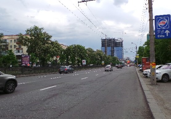 Фото рекламной плоскости по адресу Победы пр.