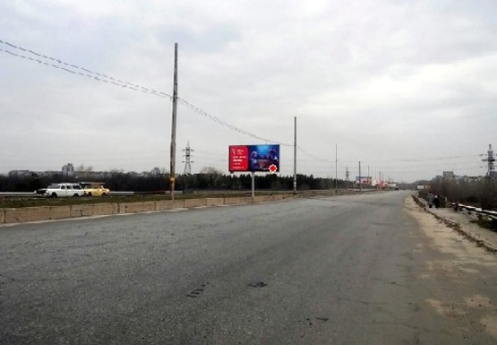 Фото рекламной плоскости по адресу Левобережная ул., мост через Днепр