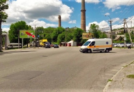 Фото рекламної площини за адресою Космическая ул. - Мандрыковская ул.