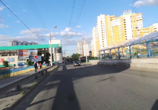 Фото рекламной плоскости по адресу Борщаговская ул. - Вадима Гетьмана ул.