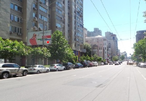 Фото рекламной плоскости по адресу Антоновича ул. (Горького ул.), 90-92