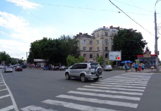 Фото рекламної площини за адресою Коцюбинского ул. - Замостянская ул.