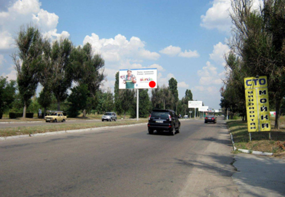 Фото рекламной плоскости по адресу Елизаветовская трасса, въезд на мост