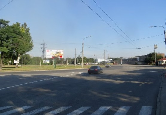 Фото рекламной плоскости по адресу Южное шоссе - Диагональная ул.