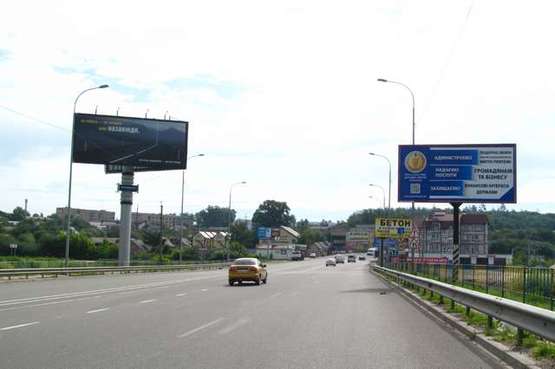 Фото рекламної площини за адресою Київ - Ковель, 10км+100м від Києва (виїзд в Київ з боку Ирпеня)
