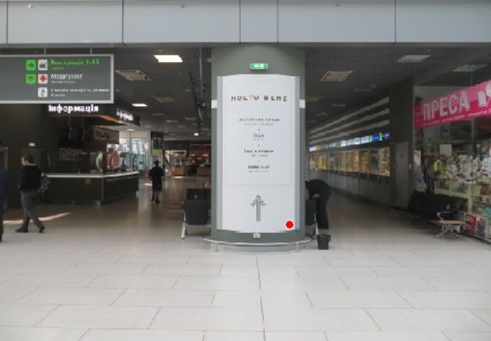 Фото рекламної площини за адресою Центральный холл, 1 этаж (Терминал А)