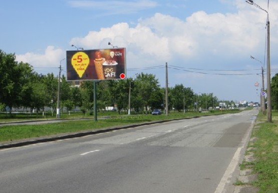 Фото рекламной плоскости по адресу Богатырская ул., ЗАО КМБуд
