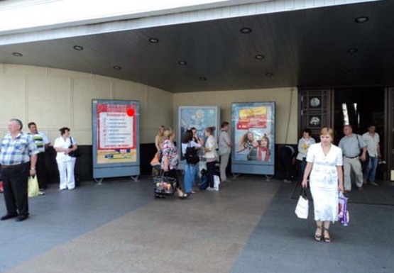 Фото рекламной плоскости по адресу Привокзальная площадь (Северный терминал)