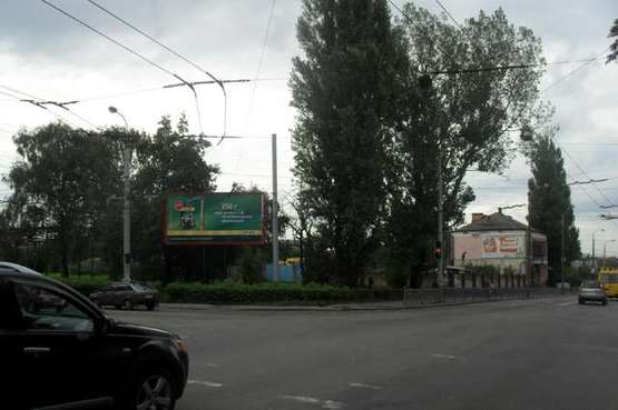 Фото рекламной плоскости по адресу Соборна вул. - Коцюбинського вул. (в бік шляхопроводу)