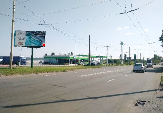 Фото рекламной плоскости по адресу Львовская ул. - Окружная ул., кольцо, въезд