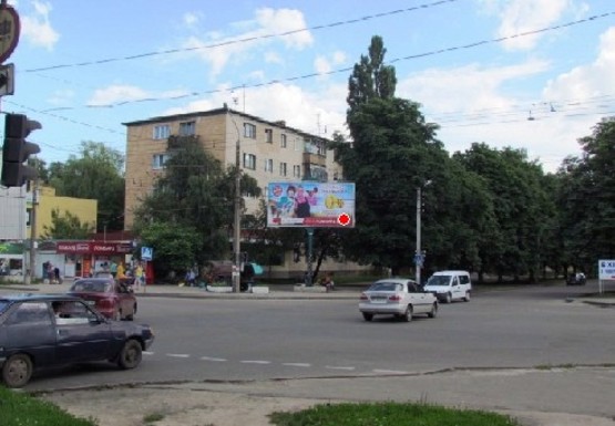 Фото рекламной плоскости по адресу Ивана Мазепы ул. - 23 Сентября ул.