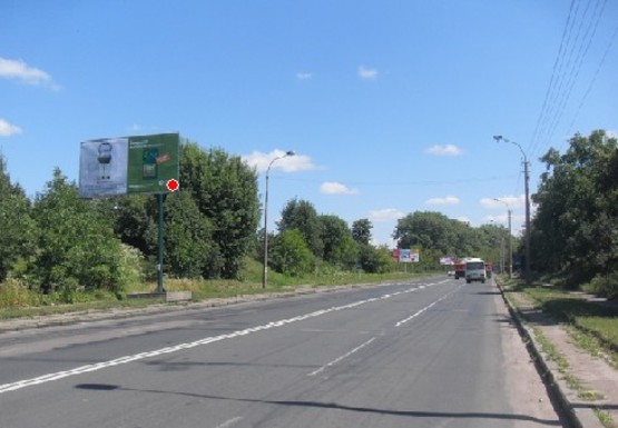 Фото рекламной плоскости по адресу Дубенская ул., вьезд со стороны Львова, Сечевых стрельцов ул.