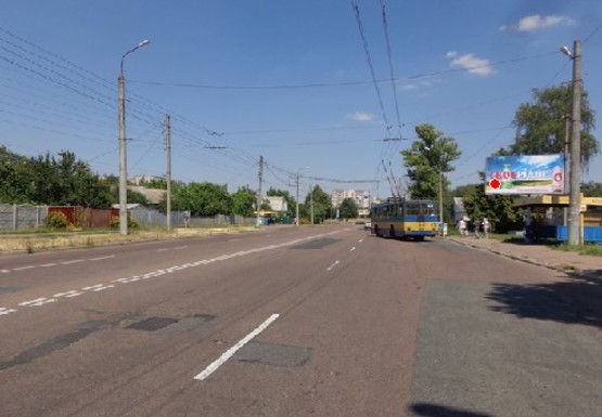 Фото рекламної площини за адресою Шевченко ул. -  Василия Дунина-Борковского ул., от центра