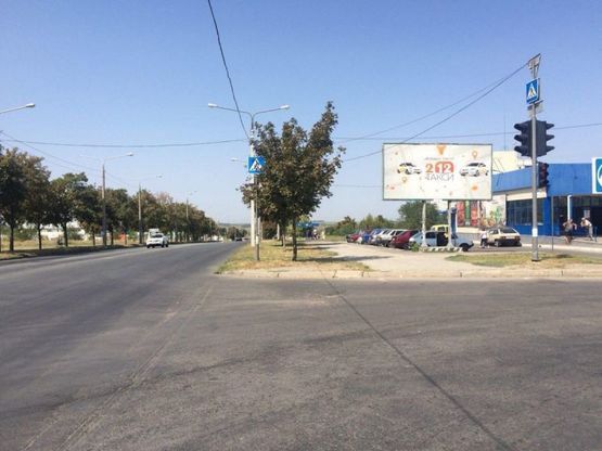 Фото рекламной плоскости по адресу Хортицкое шоссе ул. Рубана