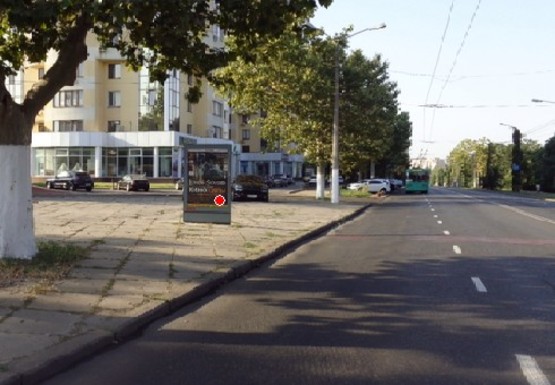 Фото рекламной плоскости по адресу Шевченко пр., 31-Б,  Дворец Спорта