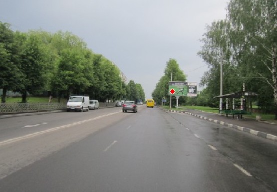 Фото рекламной плоскости по адресу Макарова ул. - Юбилейная ул. (дорога в "Метро")