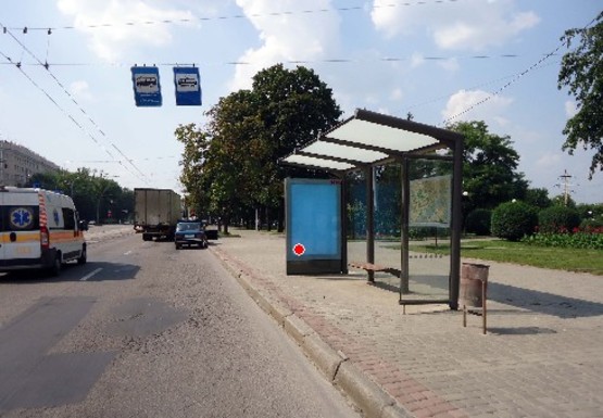 Фото рекламной плоскости по адресу Московский пр. - Ак. Павлова ул. (остановка)