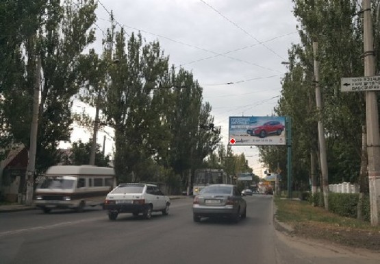 Фото рекламной плоскости по адресу Николаевское шоссе - Железнодорожная ул.