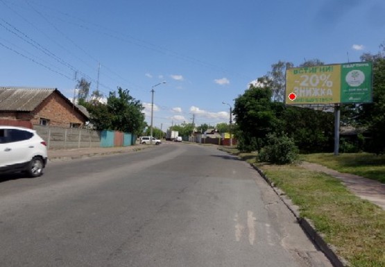 Фото рекламної площини за адресою Киевская ул., 47  - Любомира Боднарука ул., из центра
