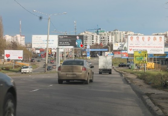 Фото рекламної площини за адресою Южная дорога - Семена Палия ул., 64