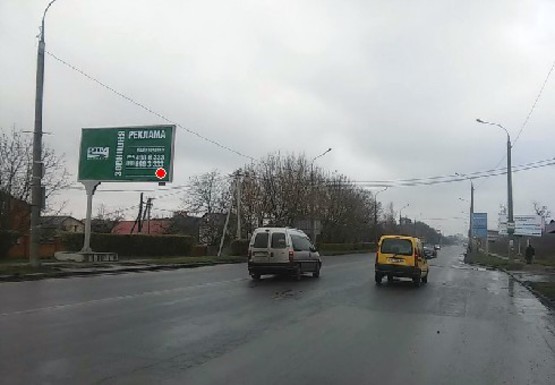 Фото рекламной плоскости по адресу Дубновская ул., перед кольцом, выезд на г. Дубно