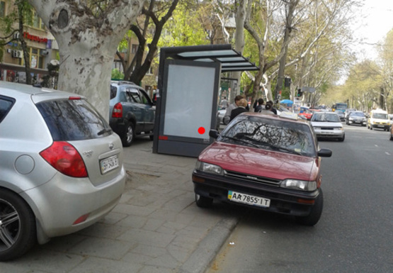 Фото рекламної площини за адресою Шевченко пр., 12 - Шампанский пер. (остановка)