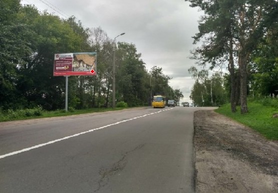Фото рекламной плоскости по адресу Киевская ул., Зоопарк, вьезд со стороны Киева