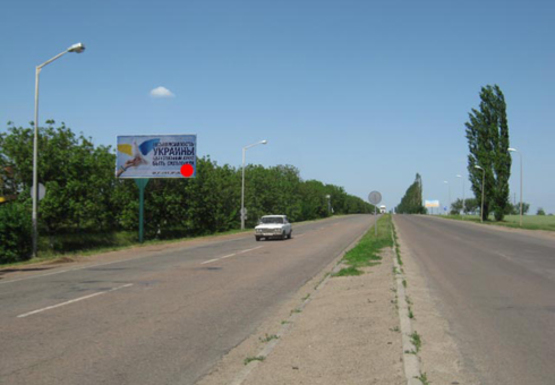 Фото рекламной плоскости по адресу Баштанское шоссе - выезд