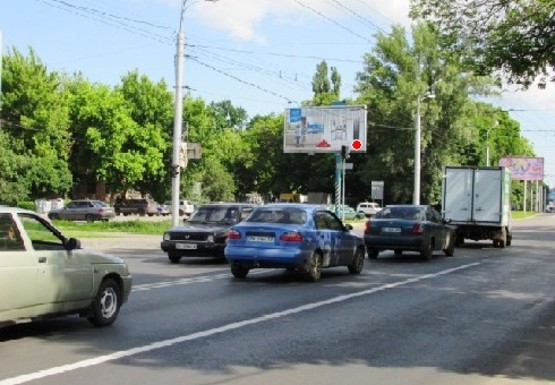 Фото рекламной плоскости по адресу Сенная ул. - Олеся Гончара ул. (Полтавагаз)