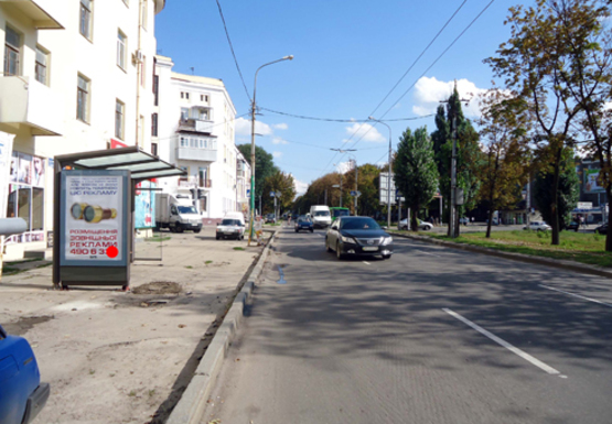 Фото рекламной плоскости по адресу Московський пр., 191 - Бетховена пер. (остановка)