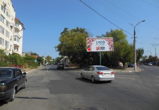Фото рекламной плоскости по адресу Театральная ул. - Греческая ул.