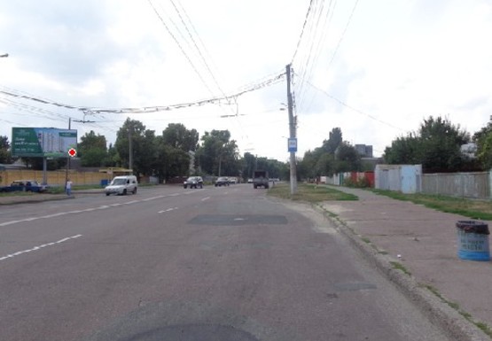 Фото рекламної площини за адресою Шевченко ул. -  Василия Дунина-Борковского ул., к центру