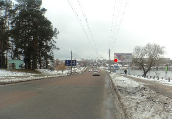 Фото рекламної площини за адресою Героев Чернобыля ул., Проектная ул., дамба