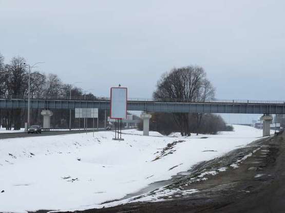 Фото рекламної площини за адресою Київ - Бориспіль, розворот перед м.Бориспіль (в напр. Києва)