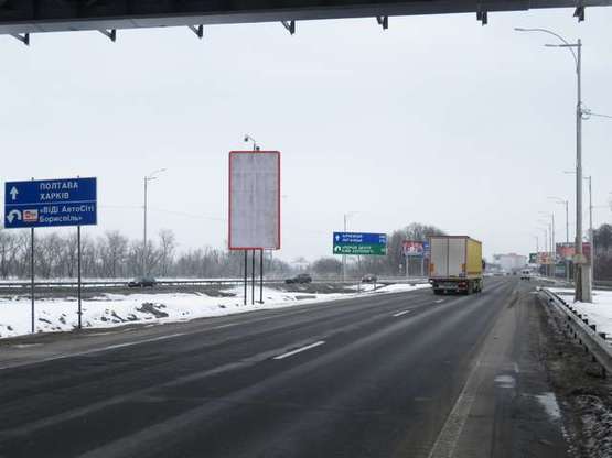 Фото рекламной плоскости по адресу Київ - Бориспіль, розворот перед м.Бориспіль (в напр. Харківа)