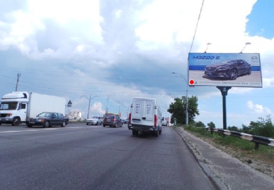 Фото рекламной плоскости по адресу Харьковское шоссе - Фанерная ул.