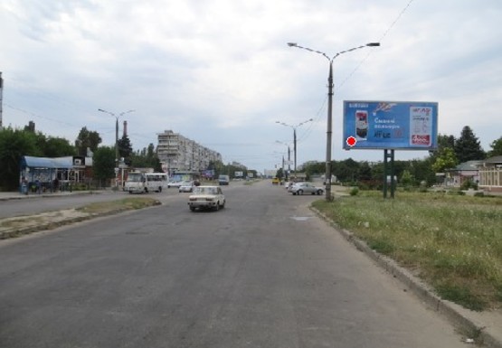 Фото рекламной плоскости по адресу Юбилейный пр.  - Новгородская ул.